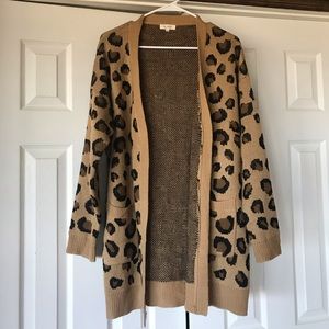 La Miel leopard cardigan